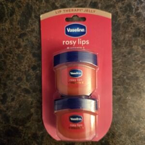 Vaseline Lip Therapy Rosy Lips Mini Balm 0.5oz (2 Pack), Tinted Moisture